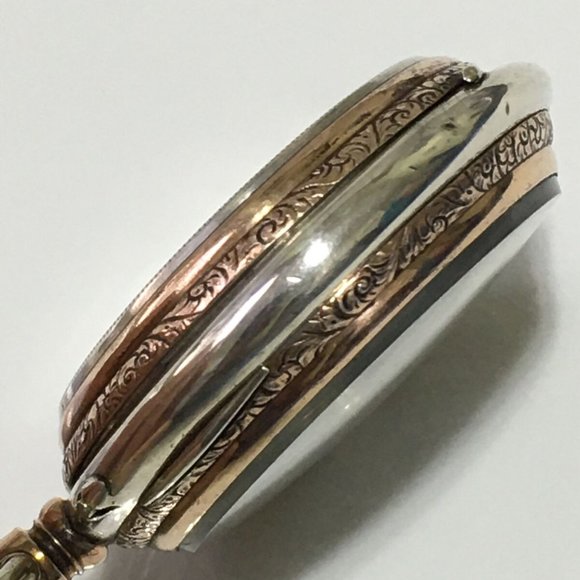 Antique Tissot QUANTIEME Cylindre Geneve Calendar Silver pocket watch Runs - Picture 5 of 10